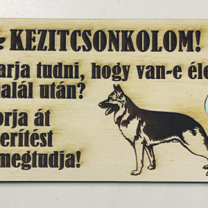 Németjuhász tábla