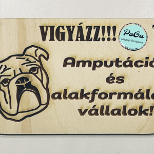 Angol bulldog tábla